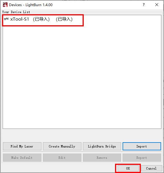 xTool S1 and Lightburn - LightBurn Hardware Compatibility - LightBurn  Software Forum